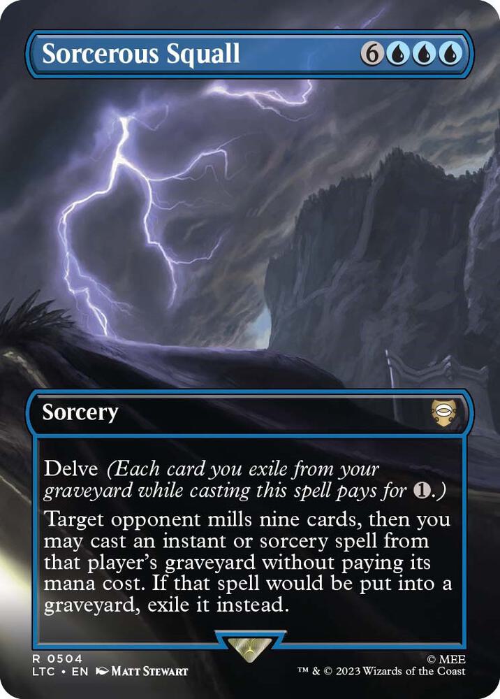 Sorcerous Squall (Borderless) (504) [Tales of Middle-earth Commander] [Borderless]