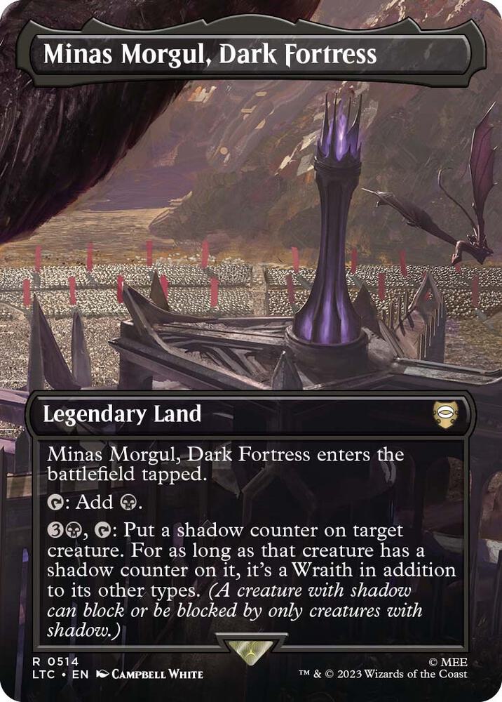Minas Morgul, Dark Fortress (Borderless) (514) [Tales of Middle-earth Commander] [Borderless]