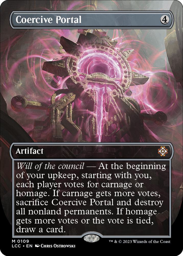 Coercive Portal (Borderless) (109) [The Lost Caverns of Ixalan Commander] [Borderless]