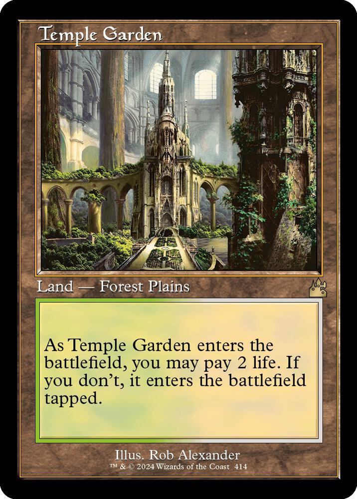 Temple Garden (Retro Frame) (414) [Ravnica Remastered]