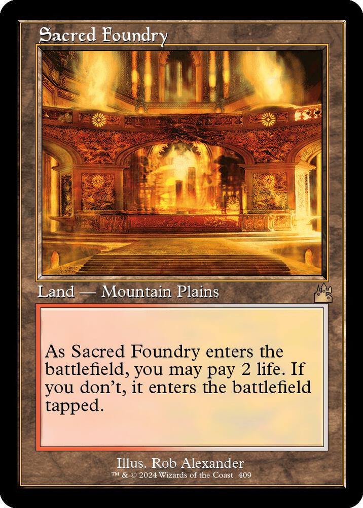 Sacred Foundry (Retro Frame) (409) [Ravnica Remastered]