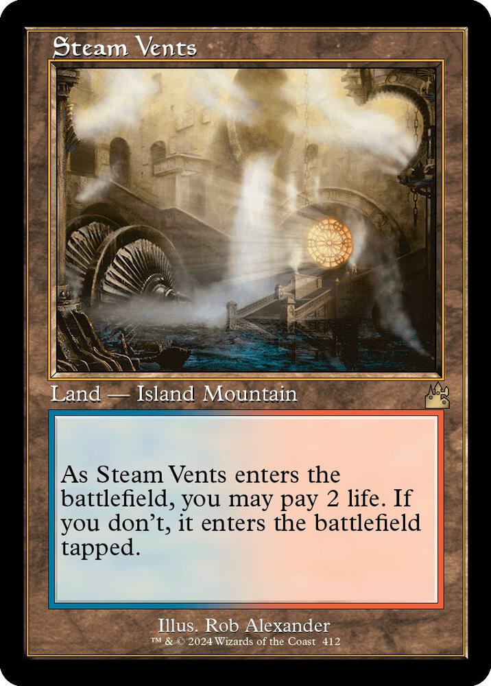 Steam Vents (Retro Frame) (412) [Ravnica Remastered]