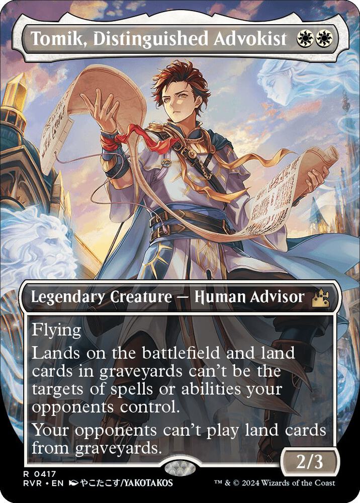 Tomik, Distinguished Advokist (Anime Borderless) (417) [Ravnica Remastered] [Borderless]