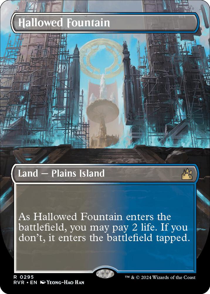 Hallowed Fountain (Borderless) (295) [Ravnica Remastered] [Borderless]