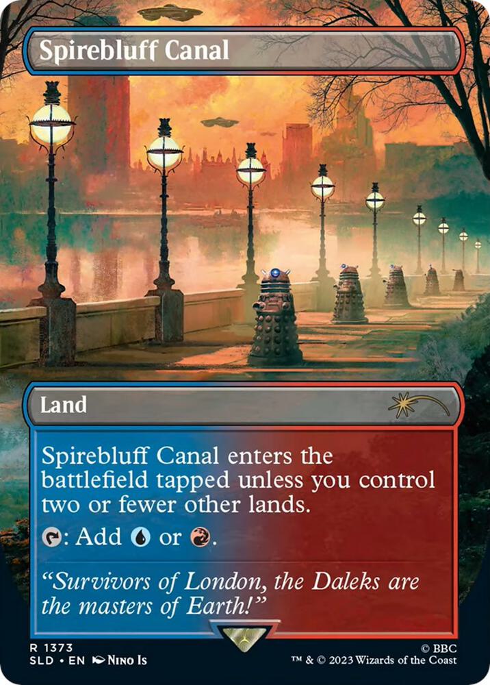 Spirebluff Canal (1373) [Secret Lair Drop] [Borderless]