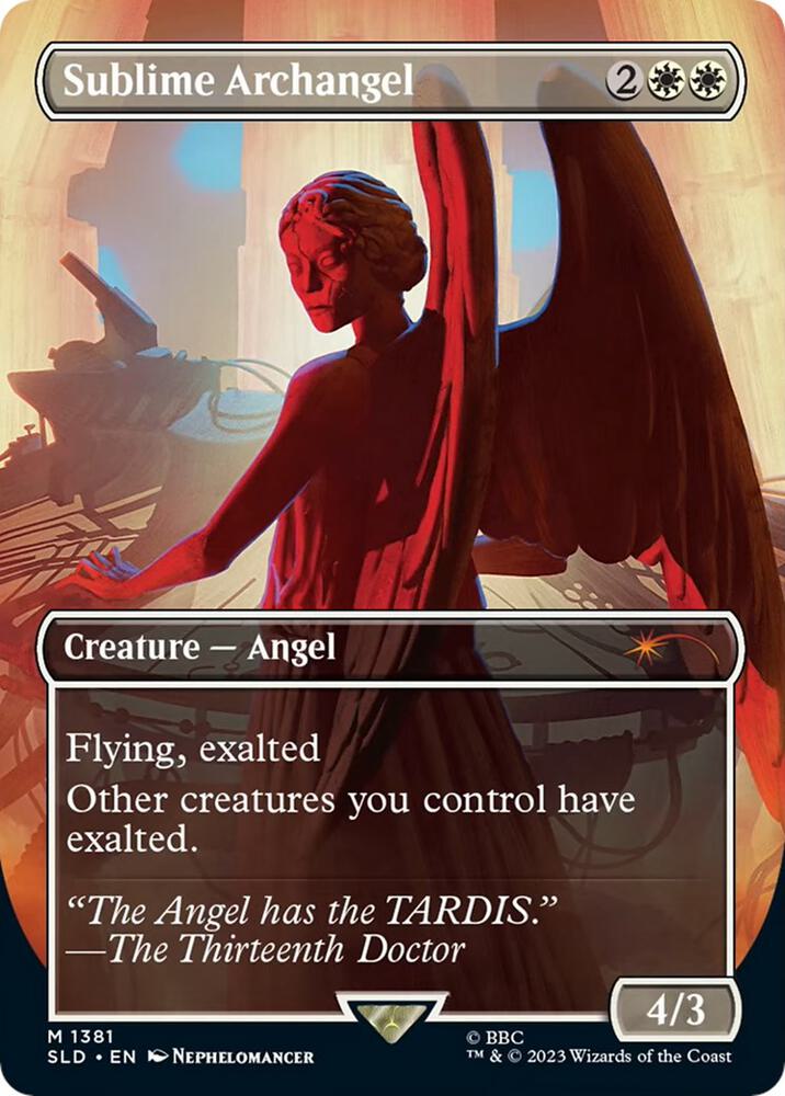 Sublime Archangel (1381) [Secret Lair Drop] [Borderless]