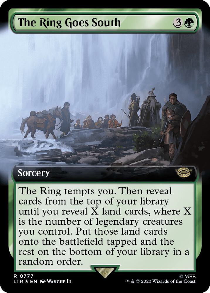 The Ring Goes South (Extended Art) (Surge Foil) (777) [The Lord of the Rings: Tales of Middle-earth] [Extended Art]