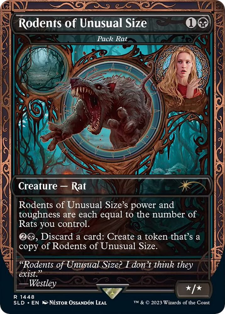 Rodents of Unusual Size - Pack Rat (1448) [Secret Lair Drop] [Borderless]