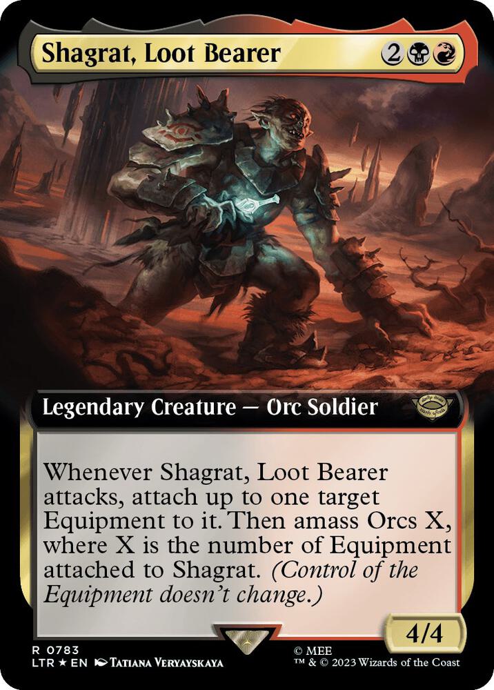 Shagrat, Loot Bearer (Extended Art) (Surge Foil) (783) [The Lord of the Rings: Tales of Middle-earth] [Extended Art]