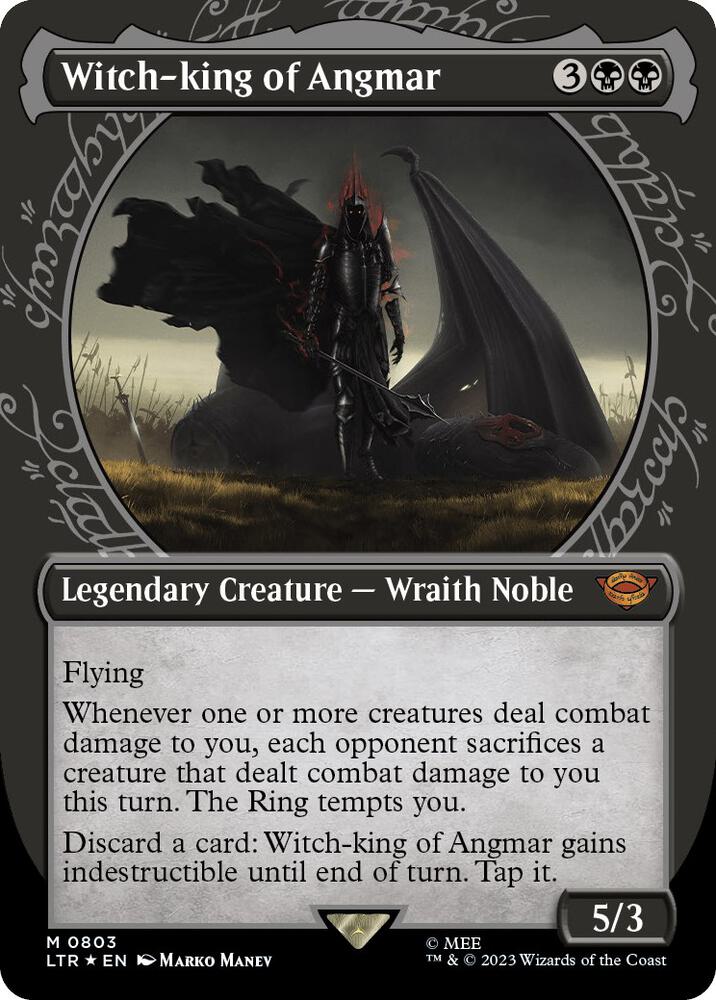 Witch-king of Angmar (Showcase) (Surge Foil) (803) [The Lord of the Rings: Tales of Middle-earth] [Showcase, Borderless]