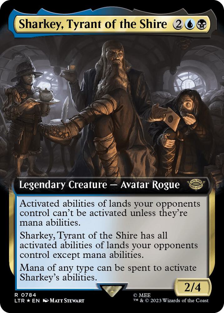 Sharkey, Tyrant of the Shire (Extended Art) (Surge Foil) (784) [The Lord of the Rings: Tales of Middle-earth] [Extended Art]
