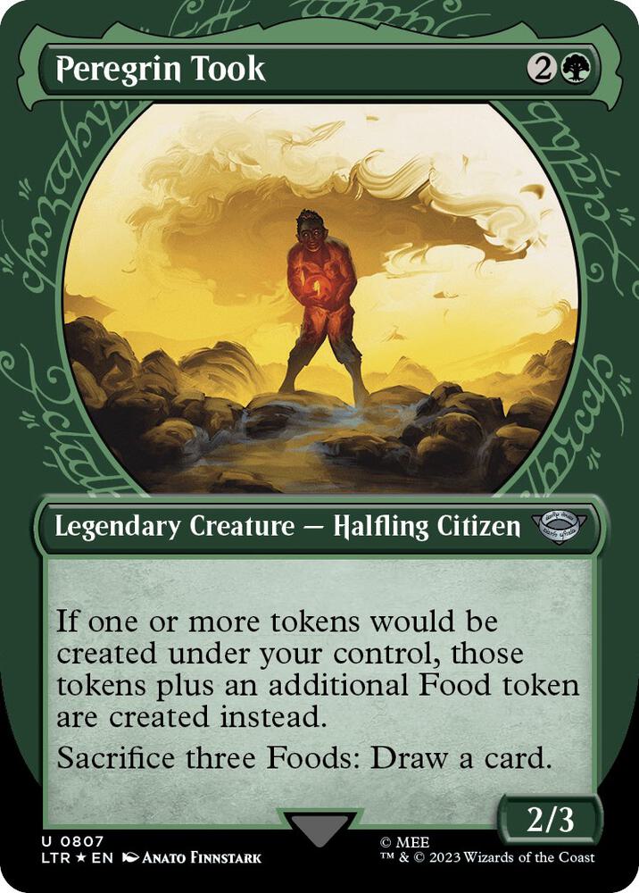 Peregrin Took (Showcase) (Surge Foil) (807) [The Lord of the Rings: Tales of Middle-earth] [Showcase, Borderless]