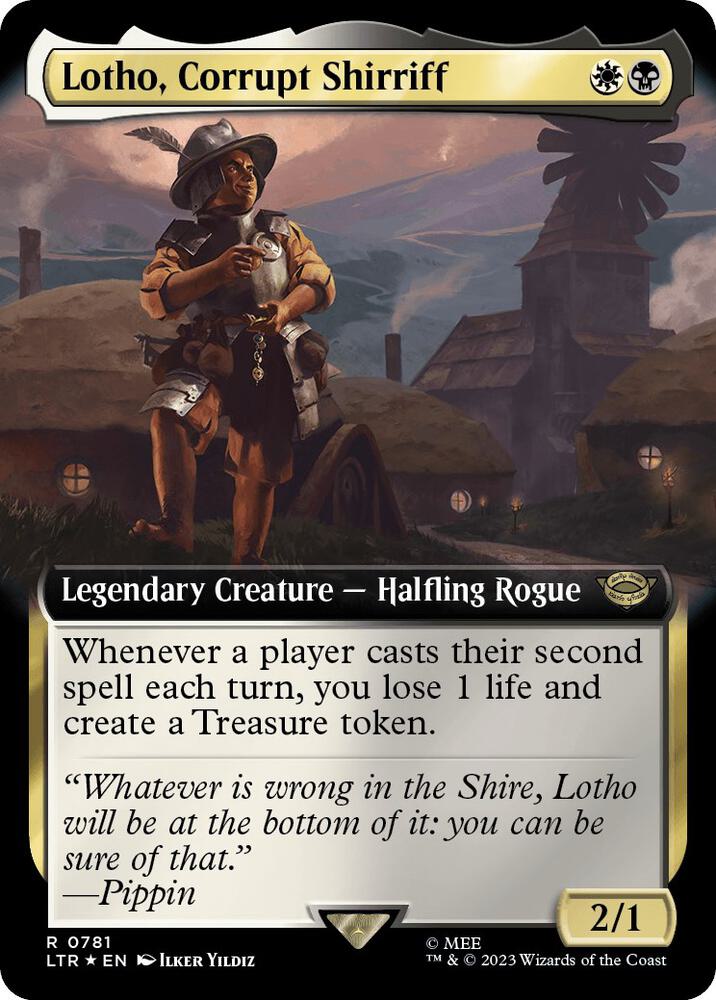 Lotho, Corrupt Shirriff (Extended Art) (Surge Foil) (781) [The Lord of the Rings: Tales of Middle-earth] [Extended Art]