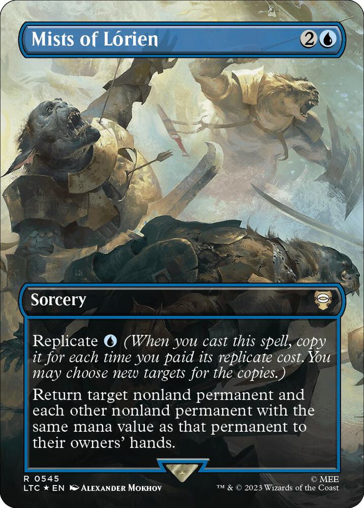 Mists of Lorien (Borderless) (Surge Foil) (545) [Tales of Middle-earth Commander] [Borderless]