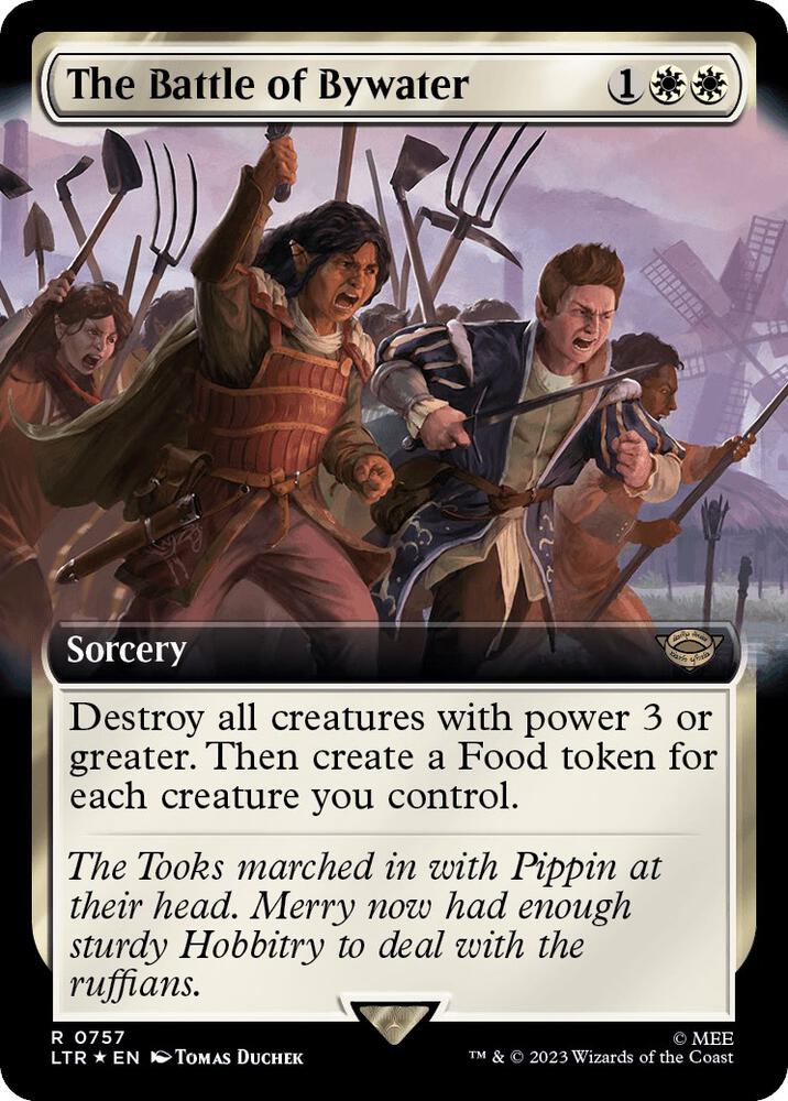 The Battle of Bywater (Extended Art) (Surge Foil) (757) [The Lord of the Rings: Tales of Middle-earth] [Extended Art]