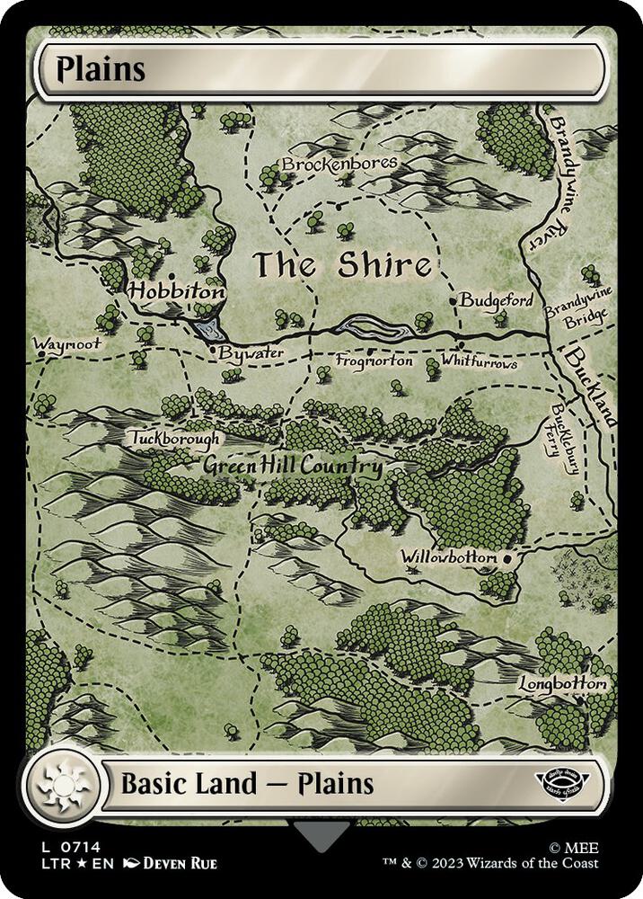 Plains (0714) (Surge Foil) [The Lord of the Rings: Tales of Middle-earth]