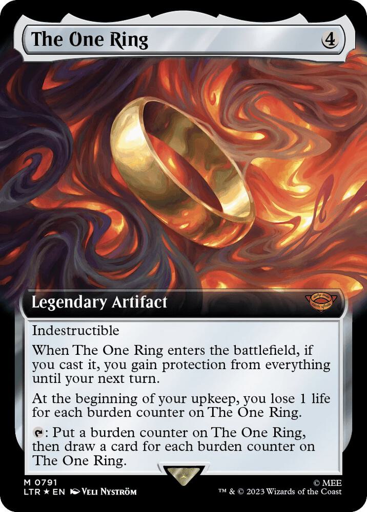 The One Ring (Extended Art) (Surge Foil) (791) [The Lord of the Rings: Tales of Middle-earth] [Extended Art]