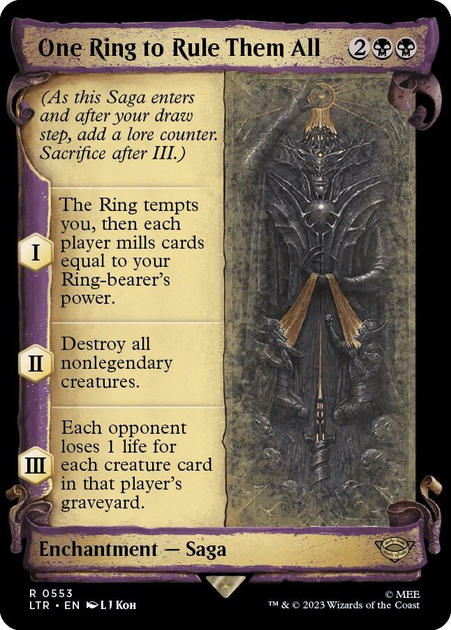One Ring to Rule Them All (Showcase Scrolls) (553) [The Lord of the Rings: Tales of Middle-earth] [Showcase]