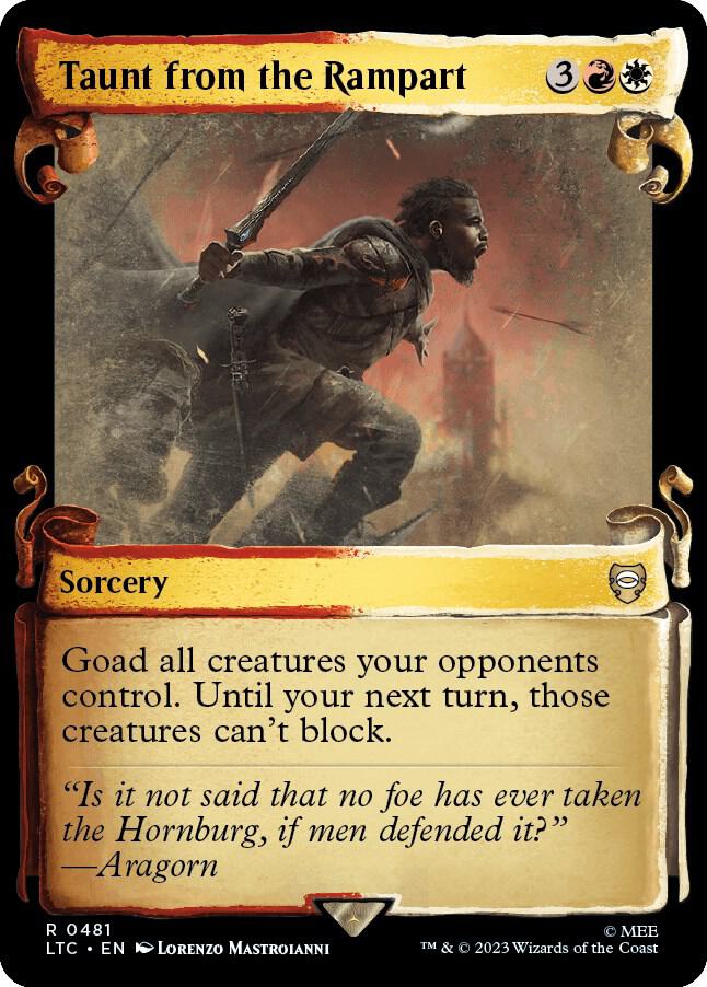 Taunt from the Rampart (Showcase Scrolls) (481) [Tales of Middle-earth Commander] [Showcase]