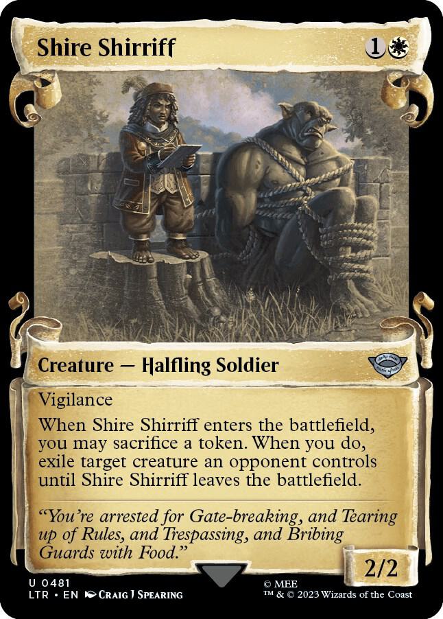 Shire Shirriff (Showcase Scrolls) (481) [The Lord of the Rings: Tales of Middle-earth] [Showcase]