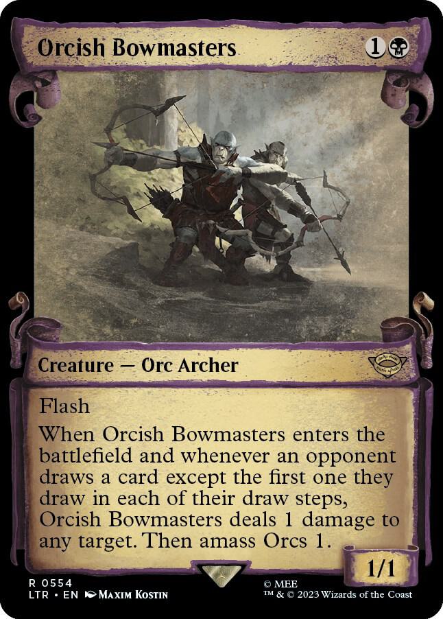 Orcish Bowmasters (Showcase Scrolls) (554) [The Lord of the Rings: Tales of Middle-earth] [Showcase]