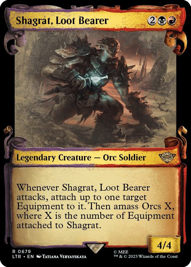 Shagrat, Loot Bearer (Showcase Scrolls) (679) [The Lord of the Rings: Tales of Middle-earth] [Showcase]