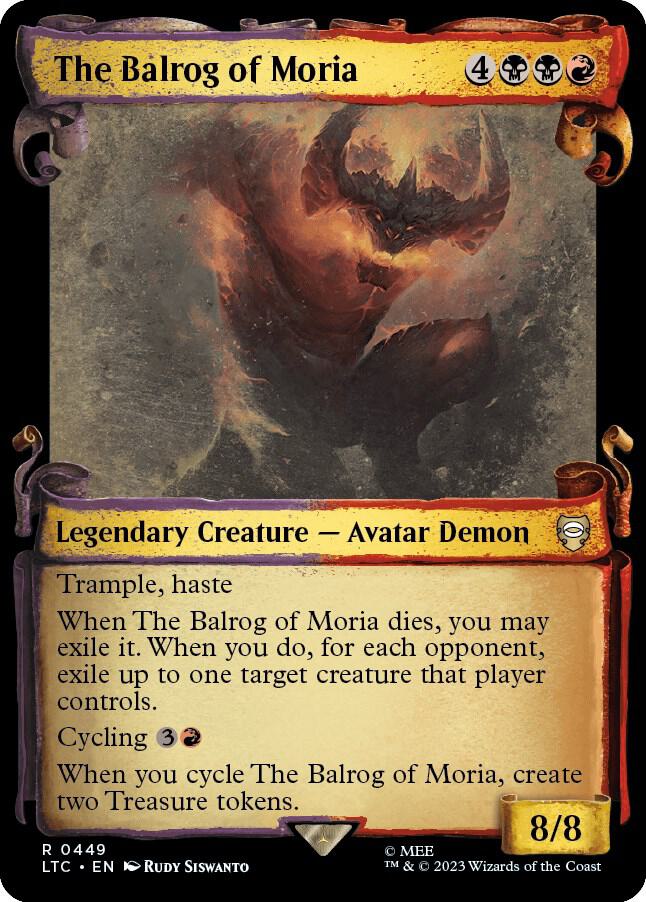 The Balrog of Moria (Showcase Scrolls) (449) [Tales of Middle-earth Commander] [Showcase]