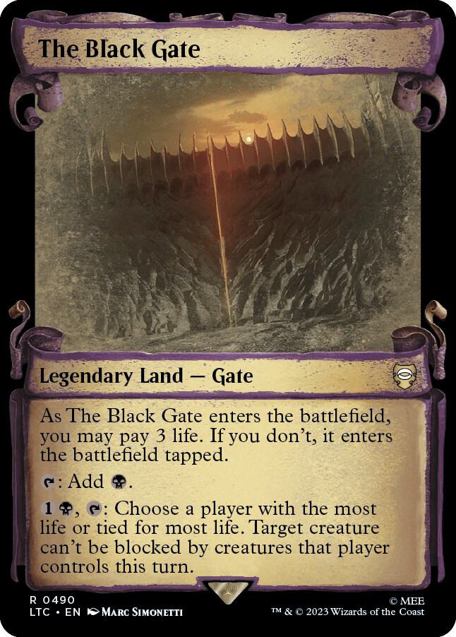 The Black Gate (Showcase Scrolls) (490) [Tales of Middle-earth Commander] [Showcase]