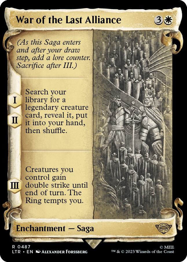 War of the Last Alliance (Showcase Scrolls) (487) [The Lord of the Rings: Tales of Middle-earth] [Showcase]
