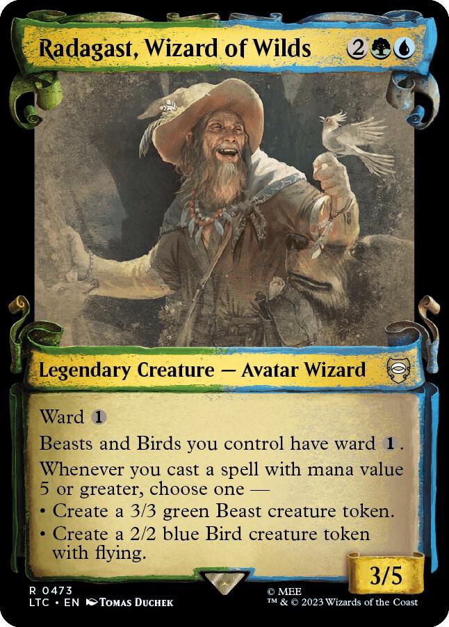 Radagast, Wizard of Wilds (Showcase Scrolls) (473) [Tales of Middle-earth Commander] [Showcase]