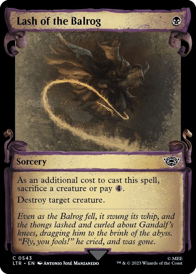 Lash of the Balrog (Showcase Scrolls) (543) [The Lord of the Rings: Tales of Middle-earth] [Showcase]