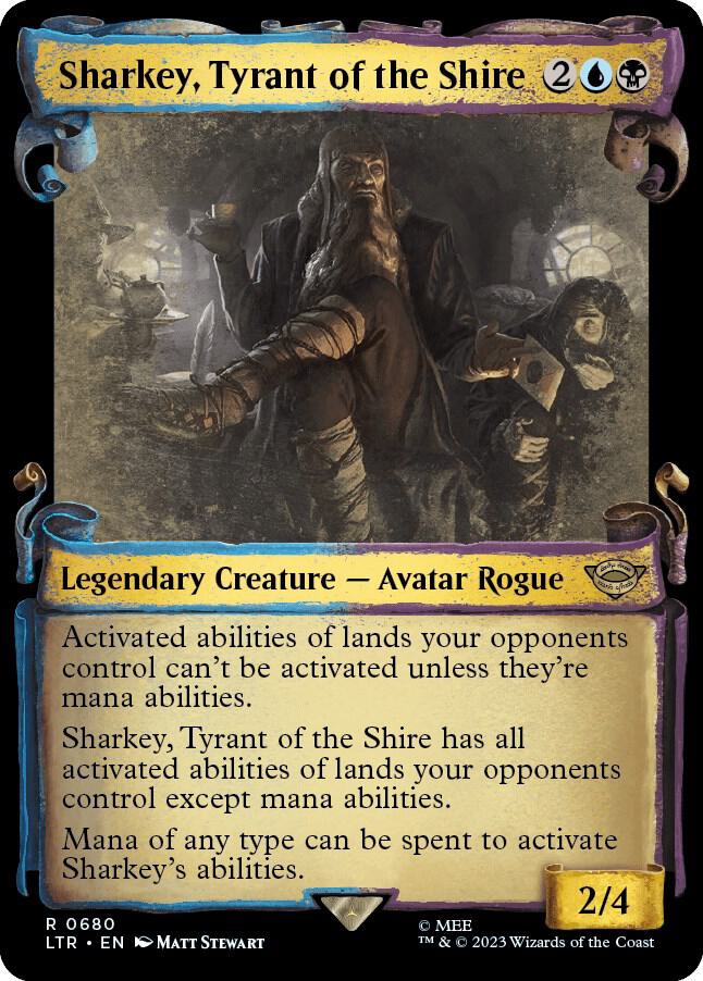 Sharkey, Tyrant of the Shire (Showcase Scrolls) (680) [The Lord of the Rings: Tales of Middle-earth] [Showcase]