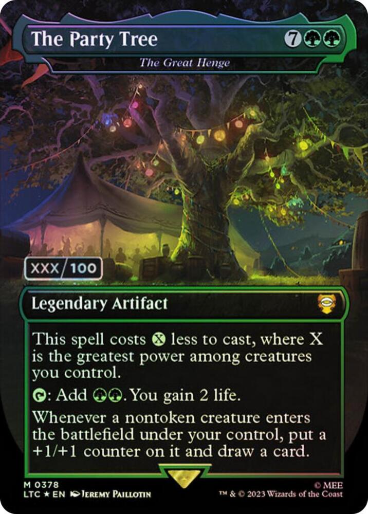 The Party Tree - The Great Henge (Serial Numbered) (378) [Tales of Middle-earth Commander] [Borderless]
