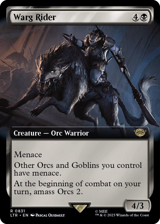 Warg Rider (Extended Art) (831) [The Lord of the Rings: Tales of Middle-earth] [Extended Art]