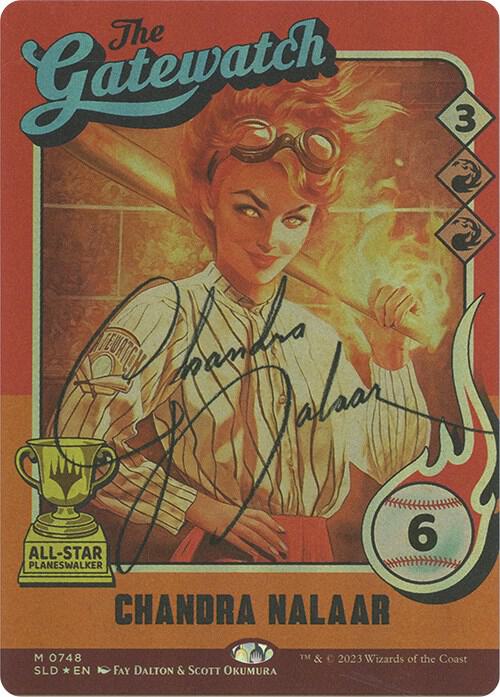 Chandra Nalaar (748) (Autographed) [Secret Lair Drop] [Full Art, Borderless]
