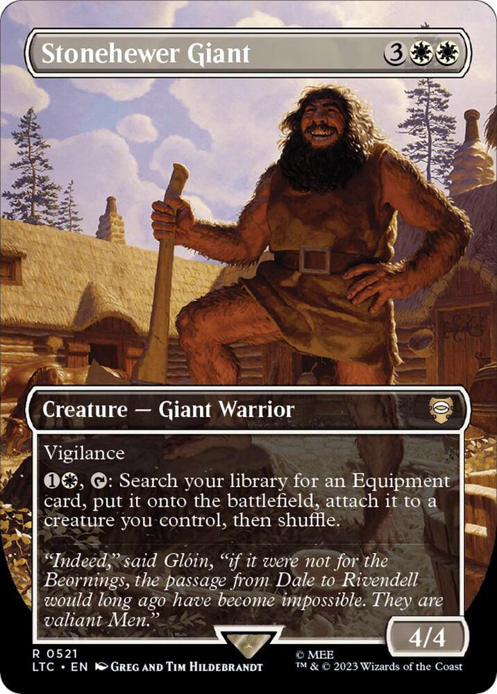 Stonehewer Giant (Borderless) (521) [Tales of Middle-earth Commander] [Borderless]