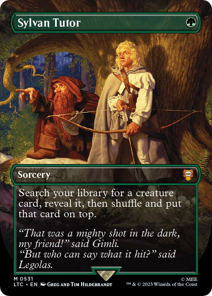 Sylvan Tutor (Borderless) (531) [Tales of Middle-earth Commander] [Borderless]
