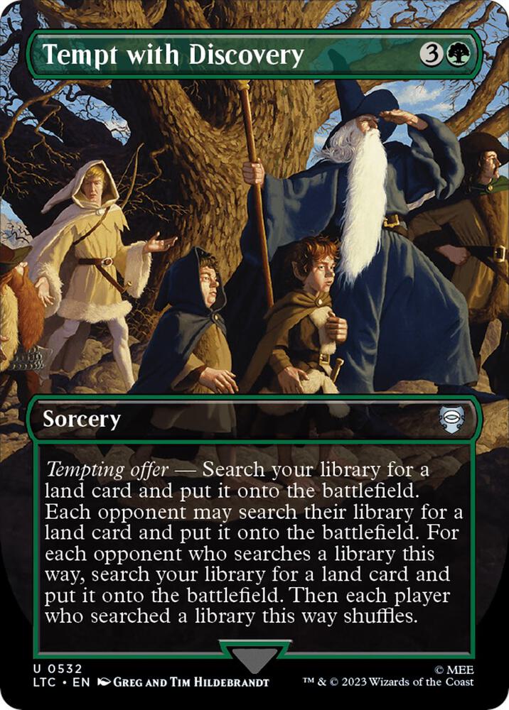 Tempt with Discovery (Borderless) (532) [Tales of Middle-earth Commander] [Borderless]