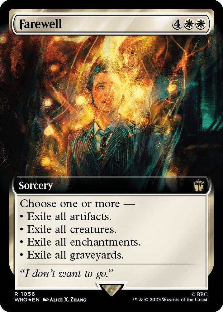 Farewell (Extended Art) (Surge Foil) (1056) [Doctor Who] [Extended Art]