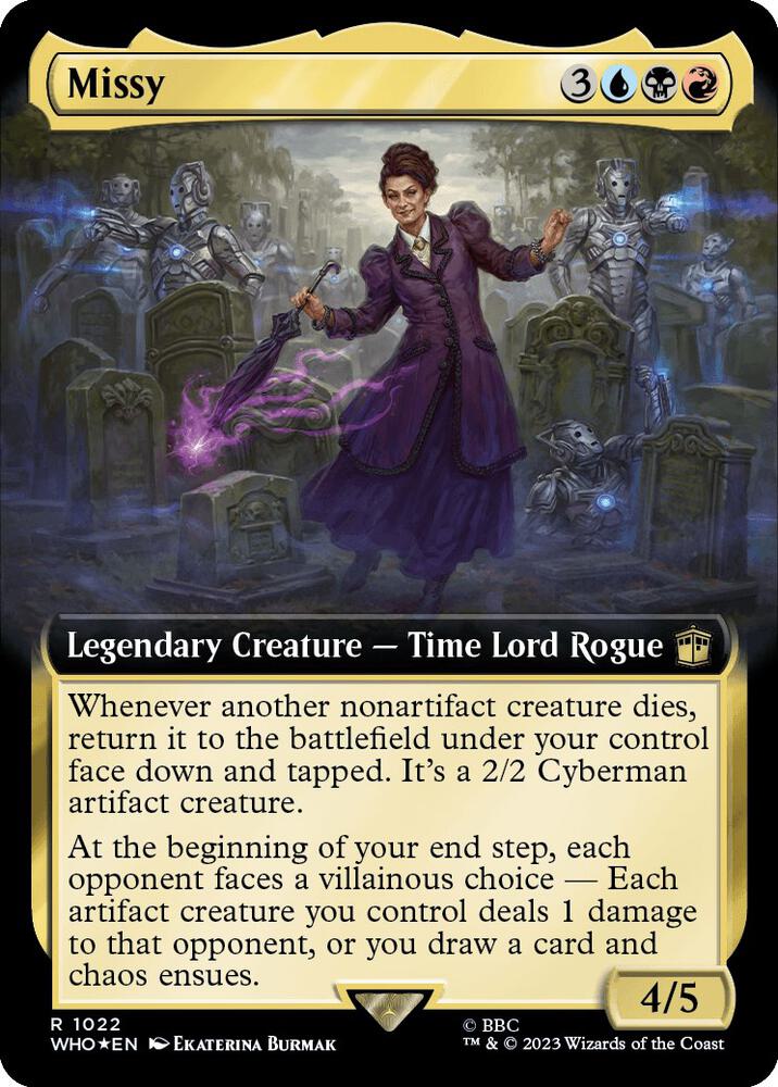 Missy (Extended Art) (Surge Foil) (1022) [Doctor Who] [Extended Art]
