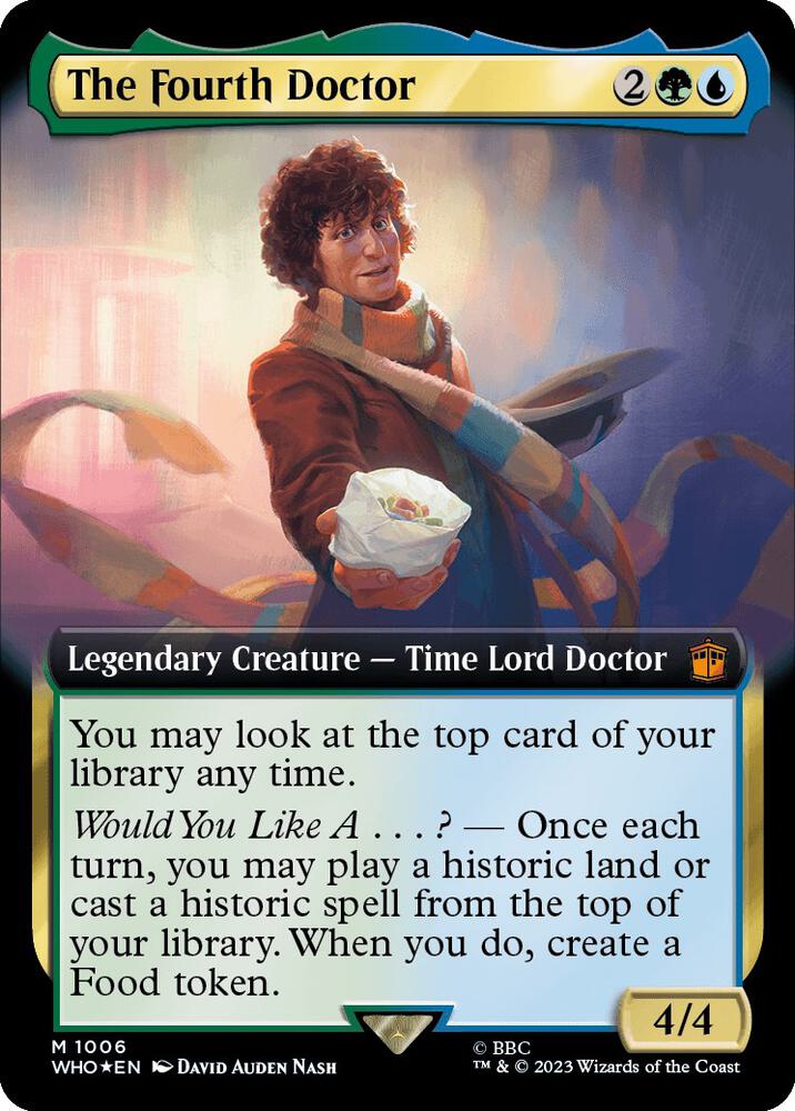 The Fourth Doctor (Extended Art) (Surge Foil) (1006) [Doctor Who] [Extended Art]
