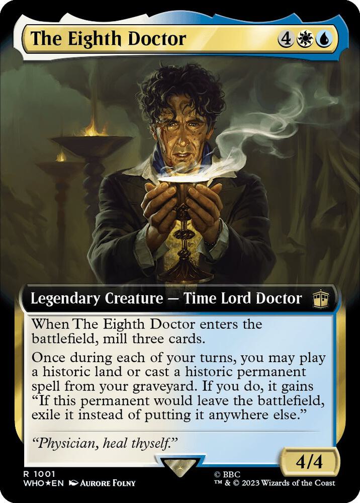The Eighth Doctor (Extended Art) (Surge Foil) (1001) [Doctor Who] [Extended Art]