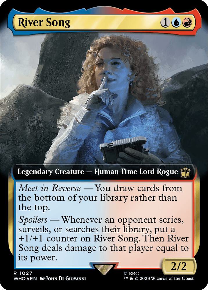 River Song (Extended Art) (Surge Foil) (1027) [Doctor Who] [Extended Art]