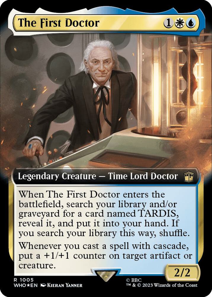 The First Doctor (Extended Art) (Surge Foil) (1005) [Doctor Who] [Extended Art]