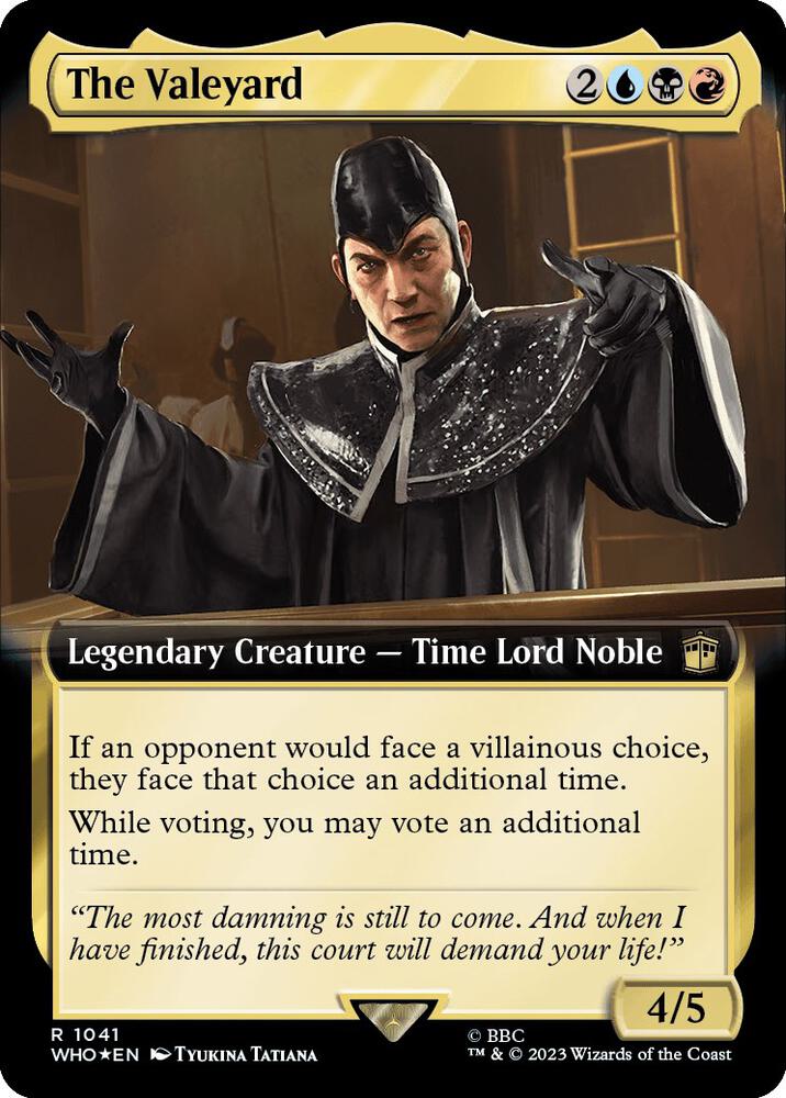 The Valeyard (Extended Art) (Surge Foil) (1041) [Doctor Who] [Extended Art]