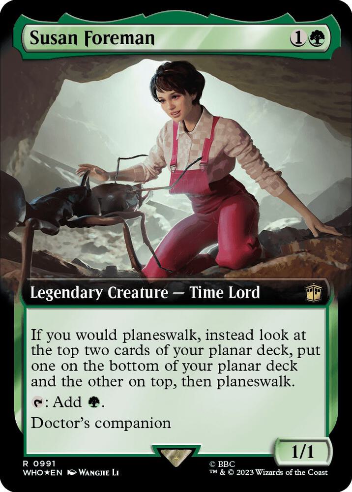 Susan Foreman (Extended Art) (Surge Foil) (991) [Doctor Who] [Extended Art]