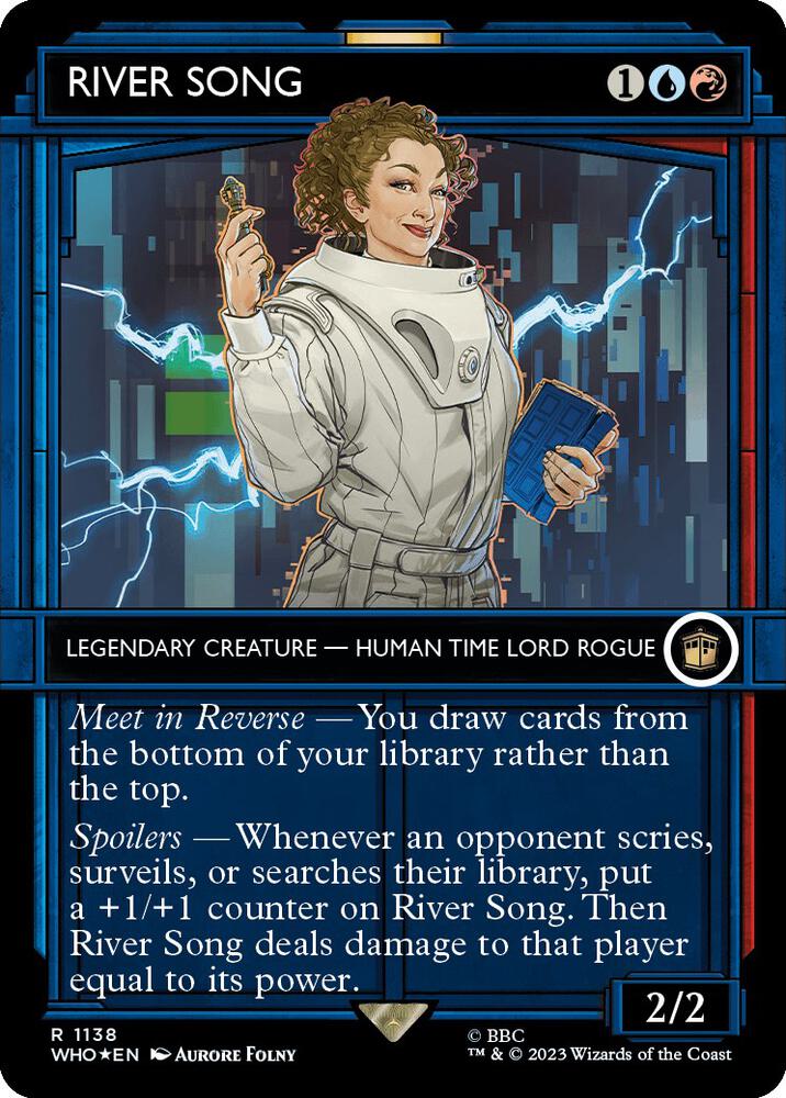 River Song (Showcase) (Surge Foil) (1138) [Doctor Who] [Showcase, Borderless]