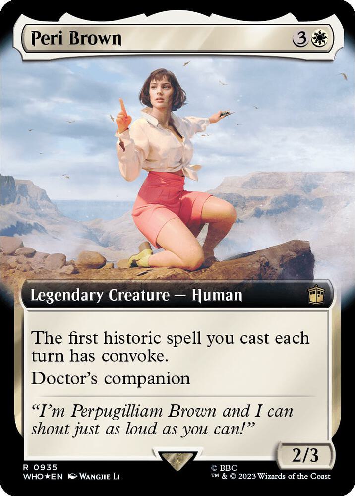 Peri Brown (Extended Art) (Surge Foil) (935) [Doctor Who] [Extended Art]
