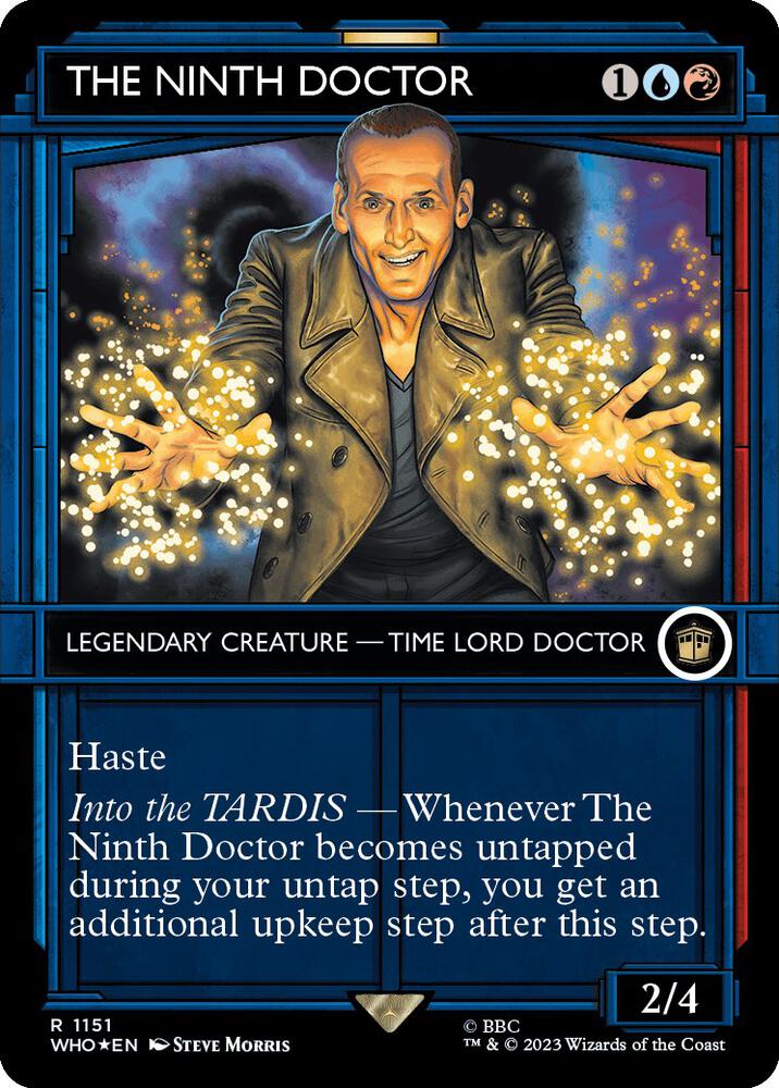 The Ninth Doctor (Showcase) (Surge Foil) (1151) [Doctor Who] [Showcase, Borderless]