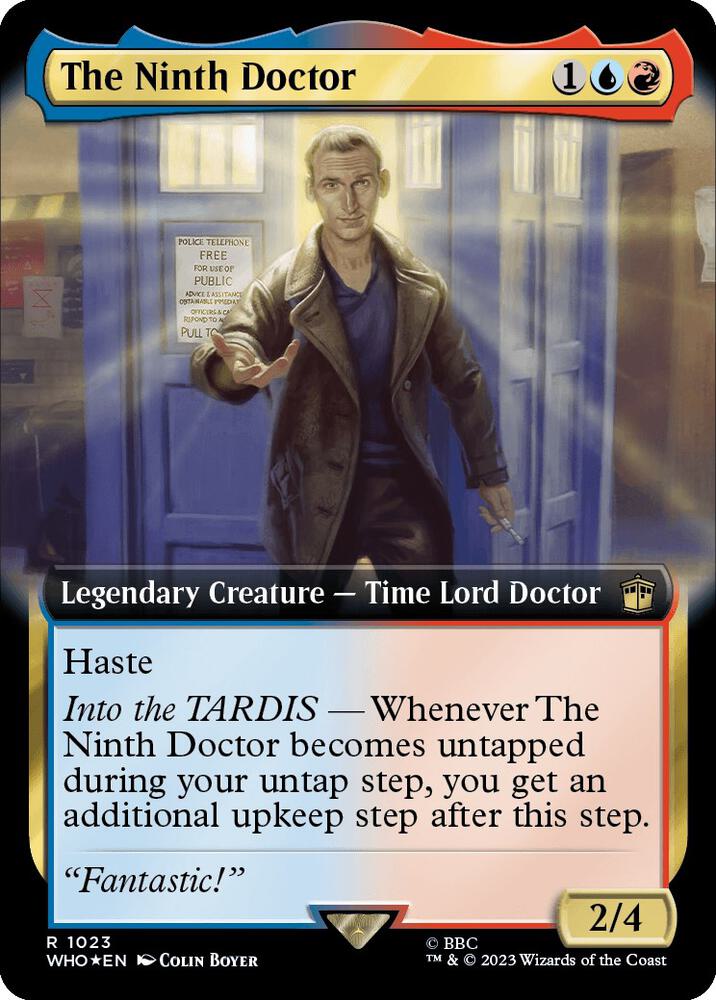 The Ninth Doctor (Extended Art) (Surge Foil) (1023) [Doctor Who] [Extended Art]